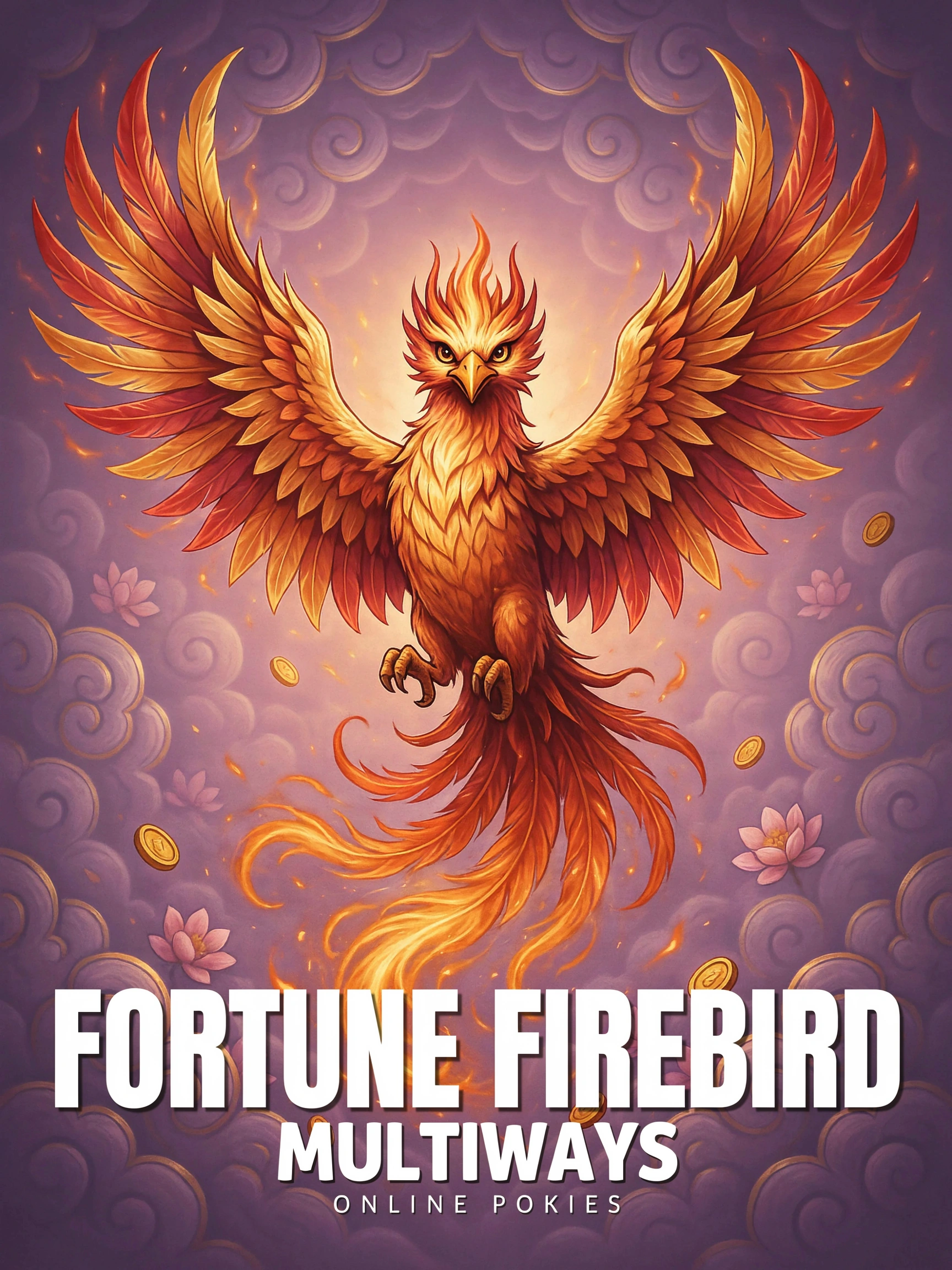 Game art for the Lucky Phoenix Megaways pokie